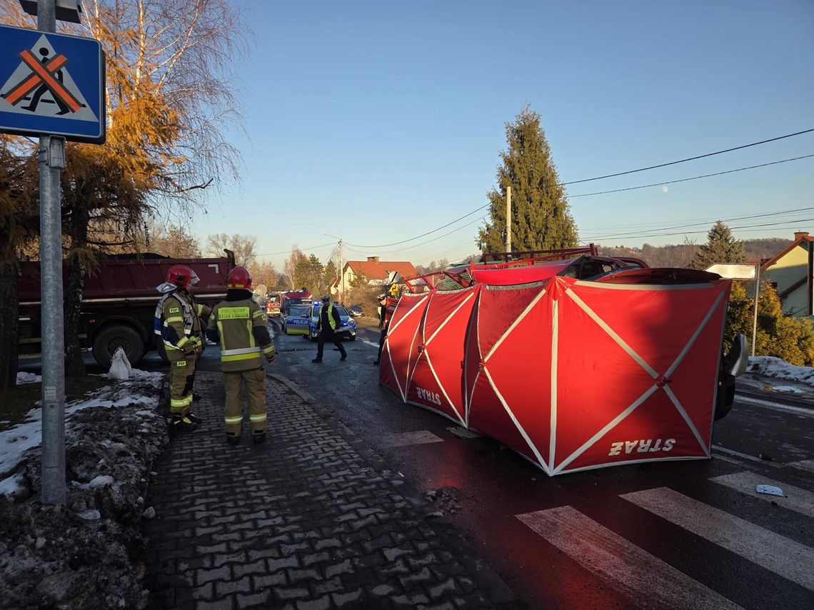 Nowy Wiśnicz, tragiczny wypadek, tragedia w Nowym Wiśniczu, śmiertelny wypadek w Nowym Wiśniczu, wypadek drogowy, tragiczny wypadek