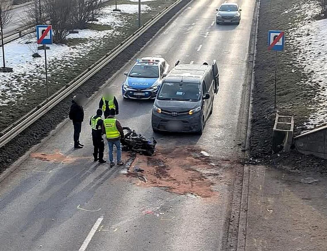 Kraków, rondo grunwaldzkie, tragedia w rejonie ronda grunwaldzkiego, śmierć motocyklisty w Krakowie, wypadek motocyklisty, wypadek śmiertelny motocyklisty