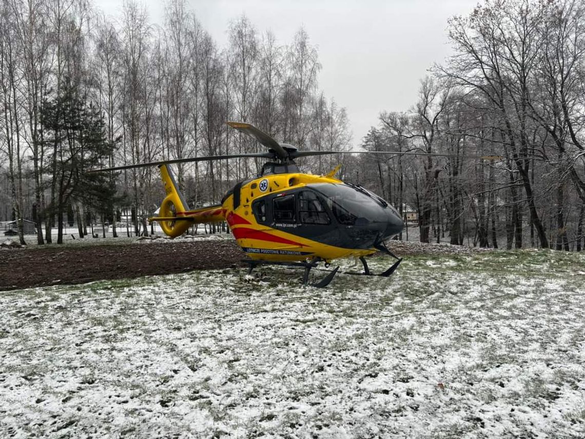 Na zdjęciu akcja służb w miejscowości Frywałd