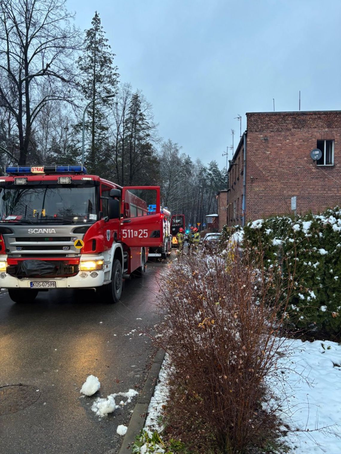 Chełmek, na sygnale, akcja gaśnicza, powiat oświęcimski, zwęglone zwłoki mężczyzny, ofiara pożaru