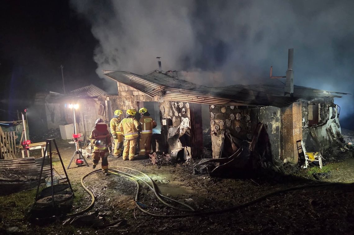 Krosna, powiat limanowski, tragiczny finał pożaru, kobieta spłonęła żywcem, ofiara śmiertelna pożaru w powiecie limanowskim