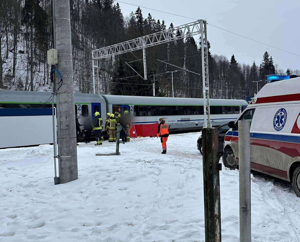 Biały Dunajec, tragedia w Białym Dunajcu, na sygnale, akcja ratunkowa, akcja ratownicza, wypadek na torach, wypadek, śmierć na torach