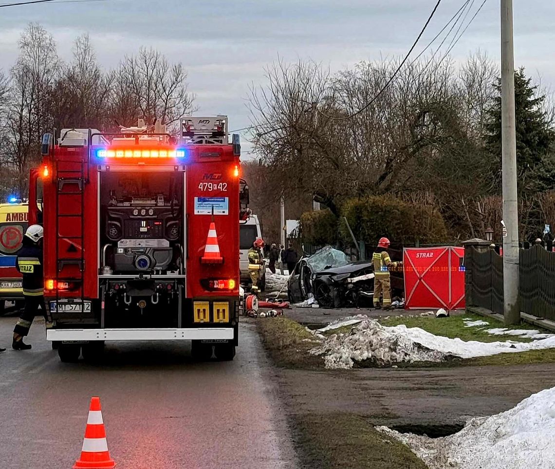 Siepraw, wypadek drogowy, tragiczny wypadek, tragedia w sieprawiu, tragedia w powiecie myślenickim, akcja ratunkowa, reanimacja