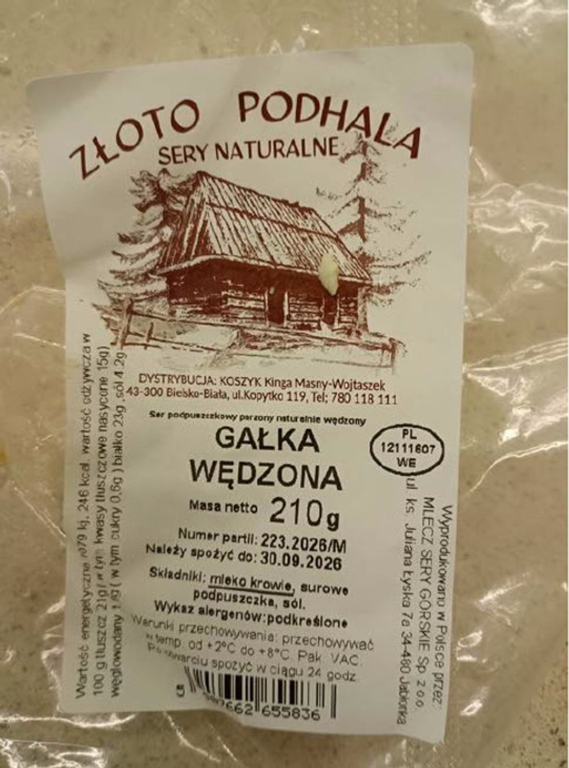 W serze wykryto groźną bakterię. Produkują go w Jabłonce obok Nowego Targu W serze wykryto groźną bakterię. Produkują go w Jabłonce obok Nowego Targu