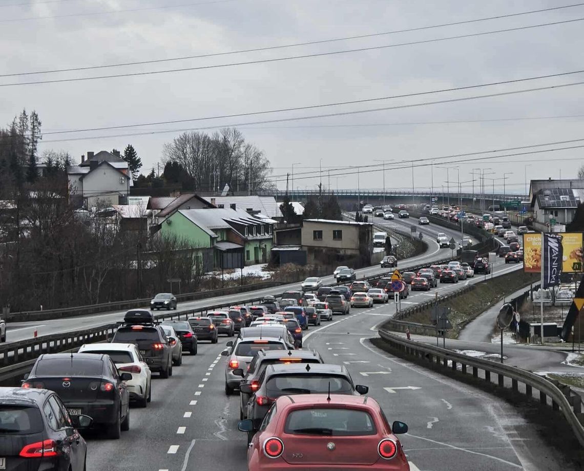 Zakopianka, Podhale, Kraków, Zakopane, powiat tatrzański, korki na Zakopiance, utrudnienia w ruchu