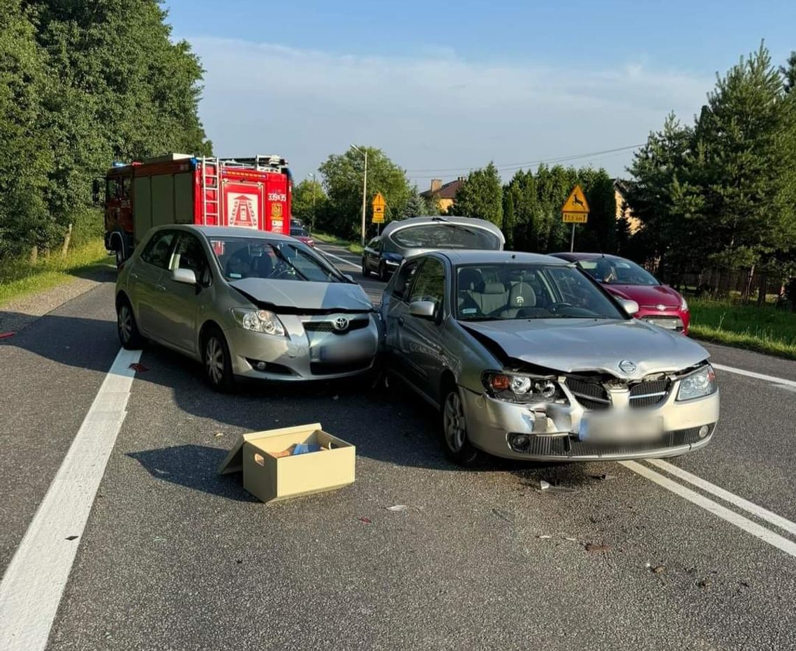 Na zdjęciu miejsce wypadku na drodze krajowej DK94 w Jerzmanowicach