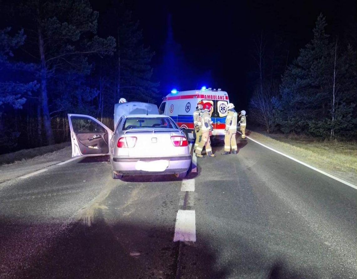 Wypadek w powiecie olkuskim. Jedna osoba została ranna (ZDJĘCIA)