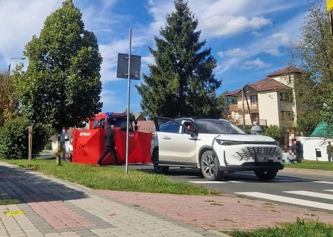 Wypadek w Rabce-Zdroju. Młoda motocyklistka poważnie ranna Wypadek w Rabce-Zdroju. Młoda motocyklistka poważnie ranna