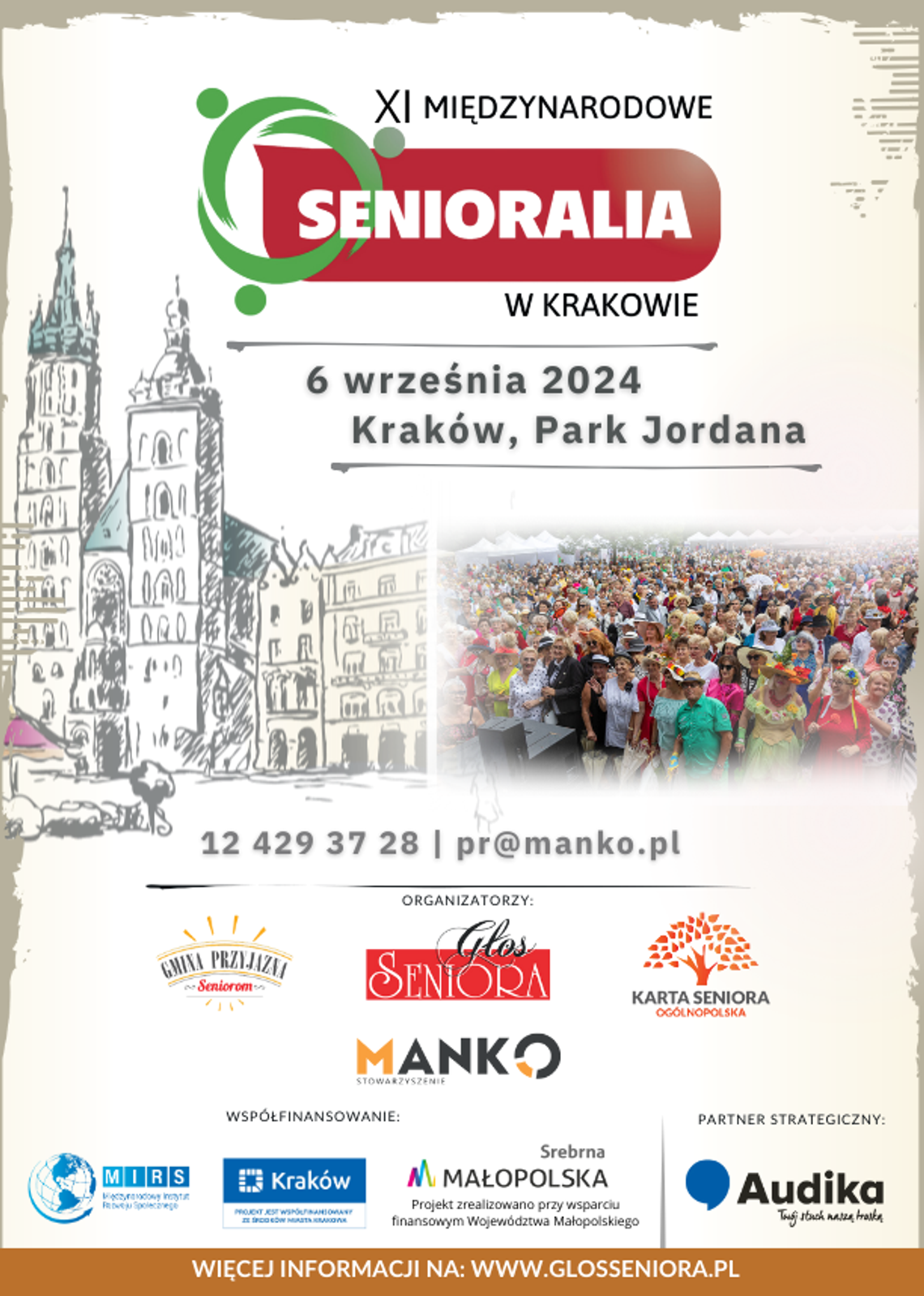 XI Międzynarodowe Senioralia w Krakowie - największa impreza Seniorska już 6 września!