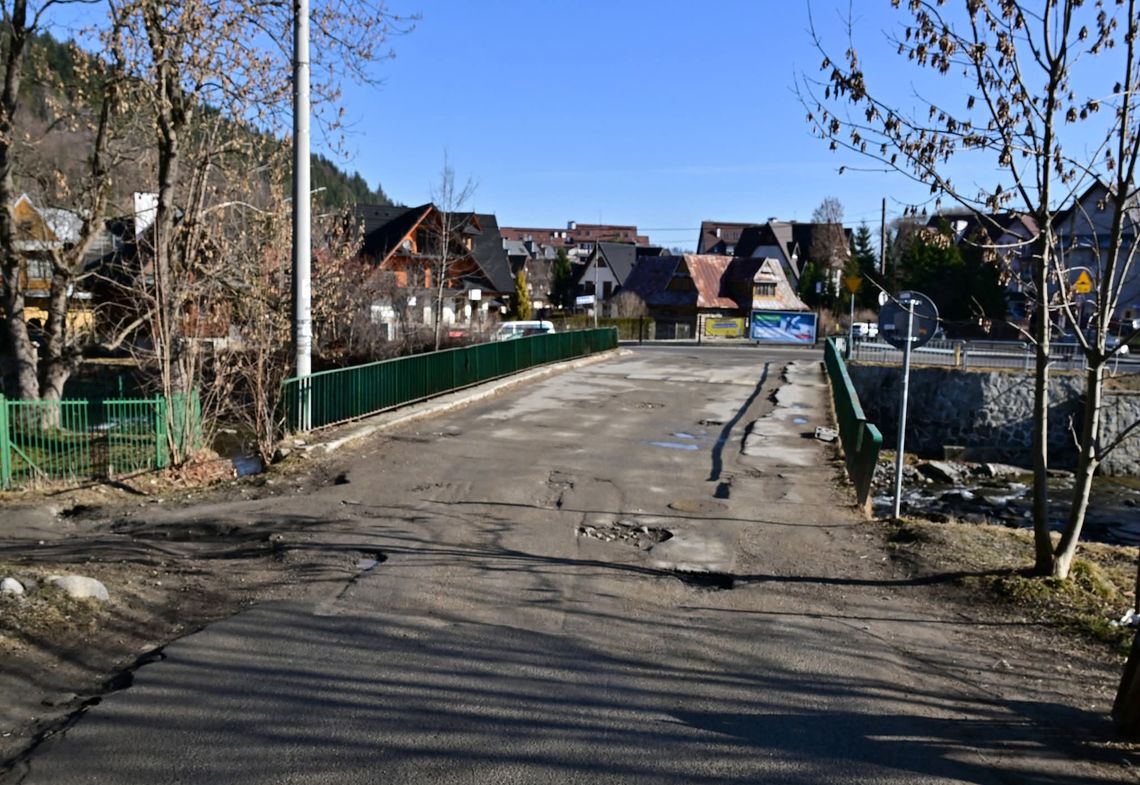 Walowa góra, Zakopane, remont mostu, utrudnienia w ruchu, zmiana organizacji w ruchu, Podhale, powiat tatrzański