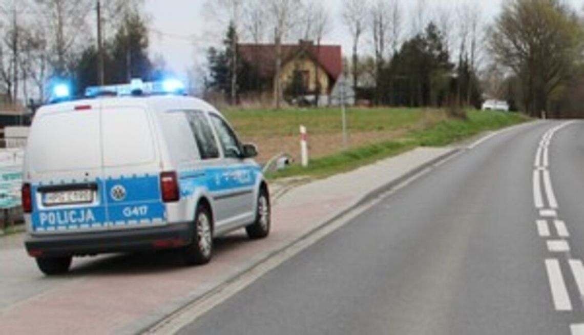 Policyjny radiowóz.