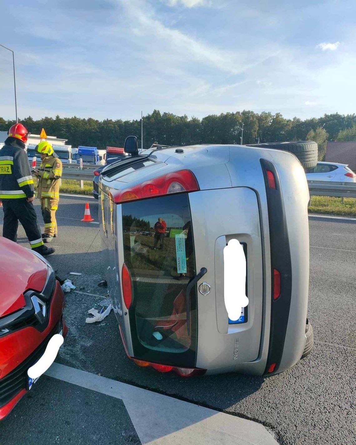 W zderzeniu na terenie Modlniczki wzięły udział cztery pojazdy