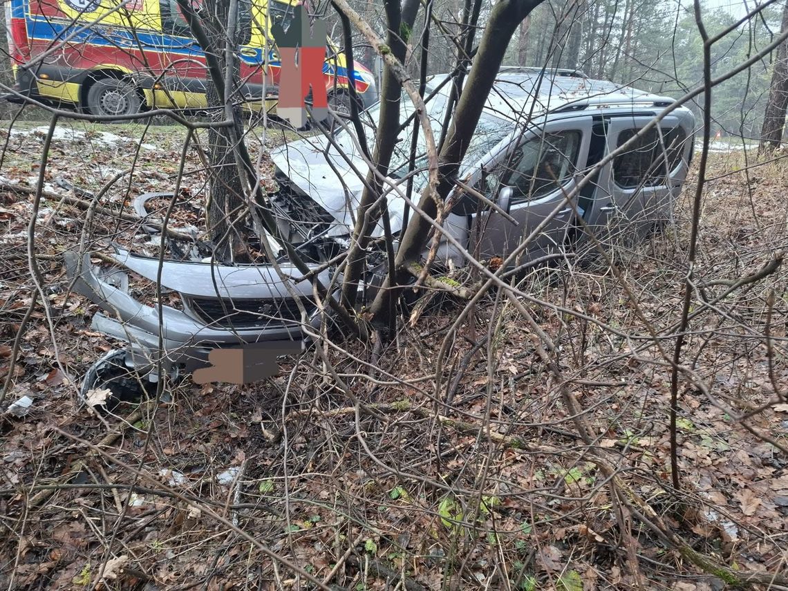 Klucze, Olkusz, powiat olkuski, na sygnale, akcja ratunkowa, trasa z miejscowości klucze do ogrodzieńca, zderzenie dwóch samochodów osobowych