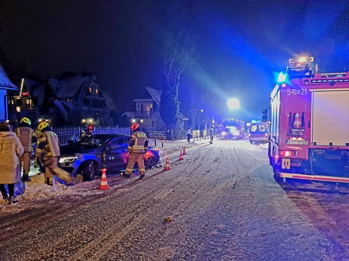 Zderzenie na skrzyżowaniu w Zakopanem. Jedna osoba ranna [FOTO]