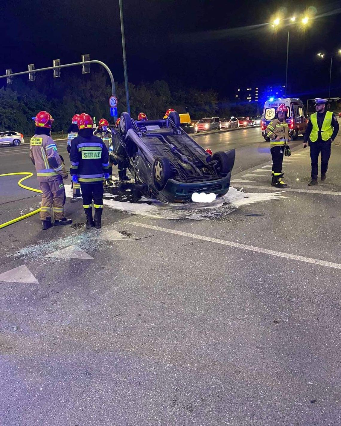 Zderzenie na skrzyżowaniu Wiślickiej z Bora-Komorowskiego w Krakowie