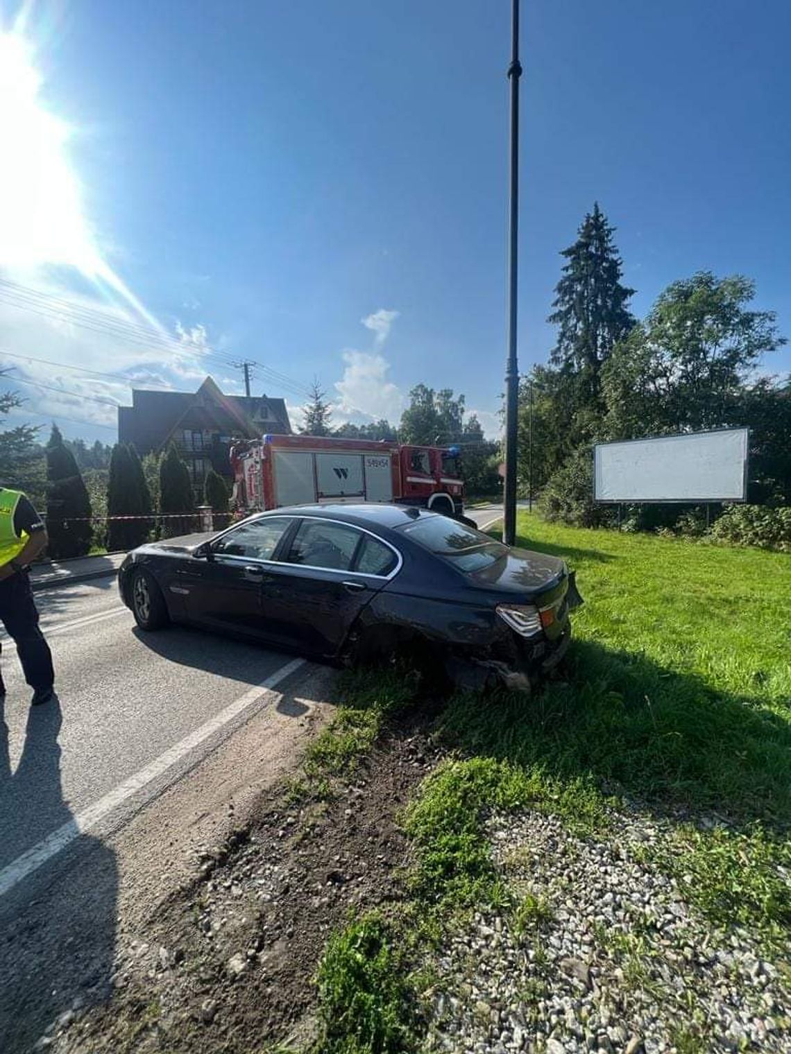 Zderzenie samochodów w Białce Tatrzańskiej. Wysoki mandat [ZDJĘCIA]