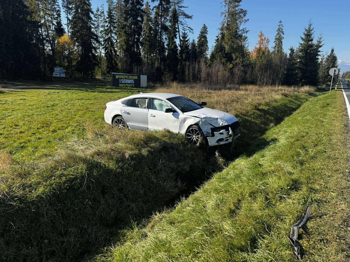 Wszystkich świętych, wypadek drogowy, Czarny Dunajec, powiat nowotarski, Podhale, wypadek na Podhalu