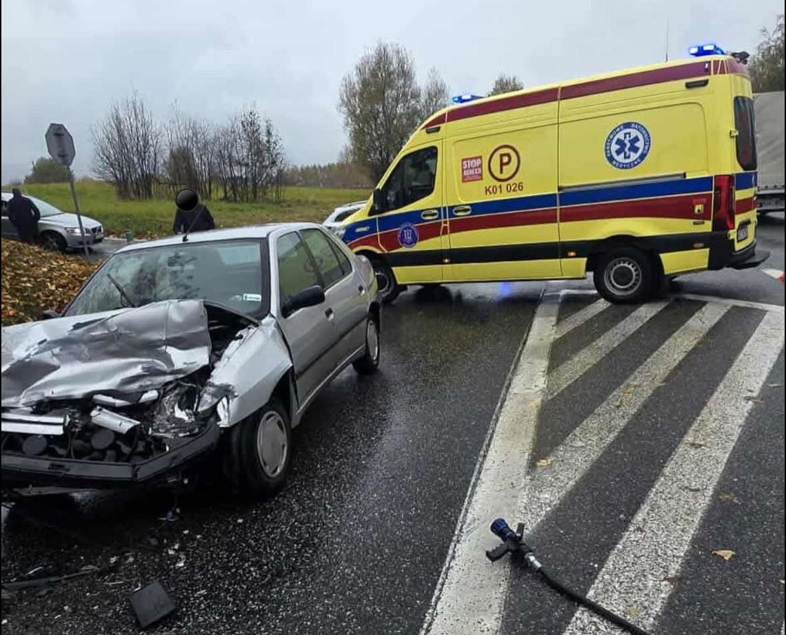 Gotkowice, wypadek drogowy, powiat krakowski, wypadek w powiecie krakowskim, poszkodowana osoba, ranna osoba
