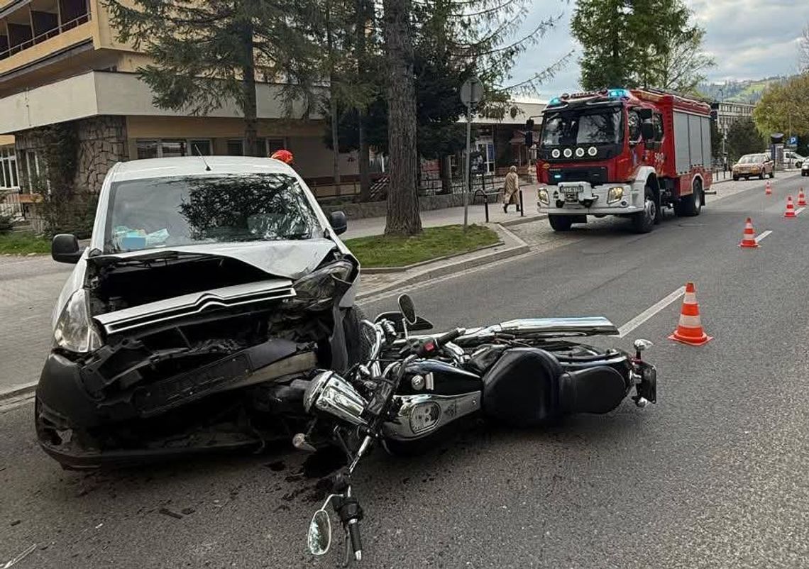 Zakopane, policja, motocykle, rowerzyści, bezpieczeństwo na drodze