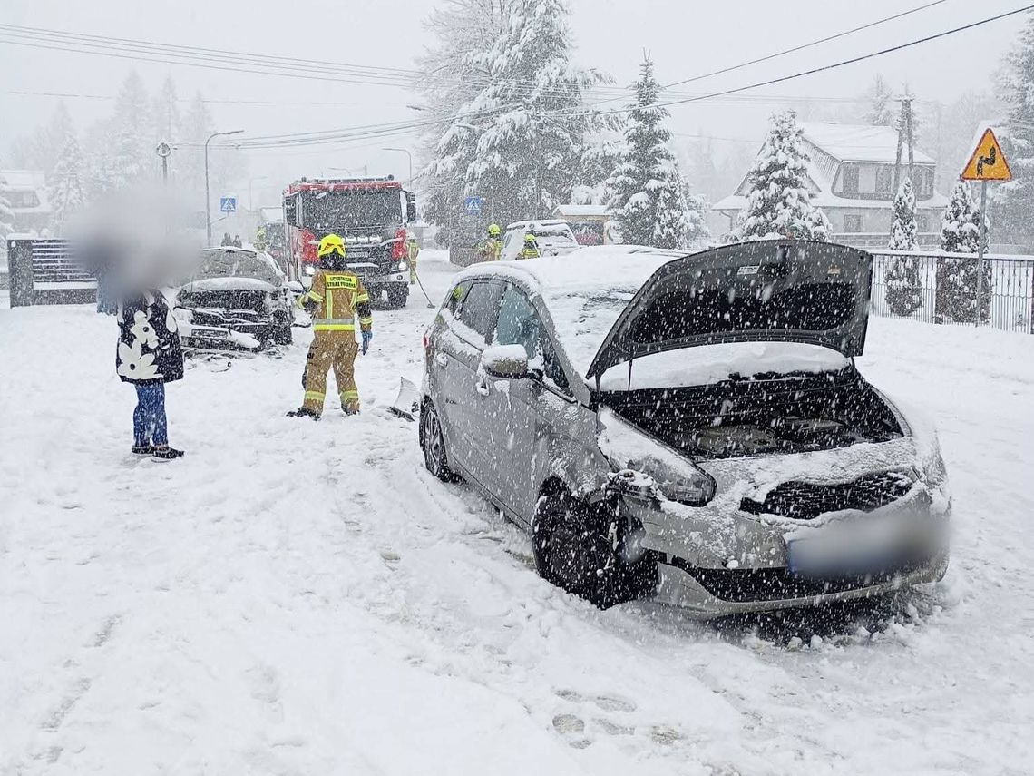Chochołów, powiat nowotarski, gmina czarny Dunajec, na sygnale, trudne warunki zimowe, atak zimy na Podhalu