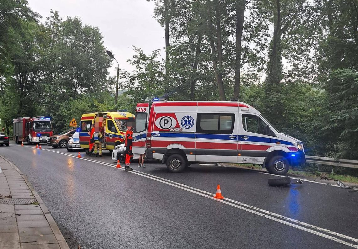 zderzenie Czchów, wypadek Czchów, kolizja Czchów, DK75 wypadek, utrudnienia Czchów