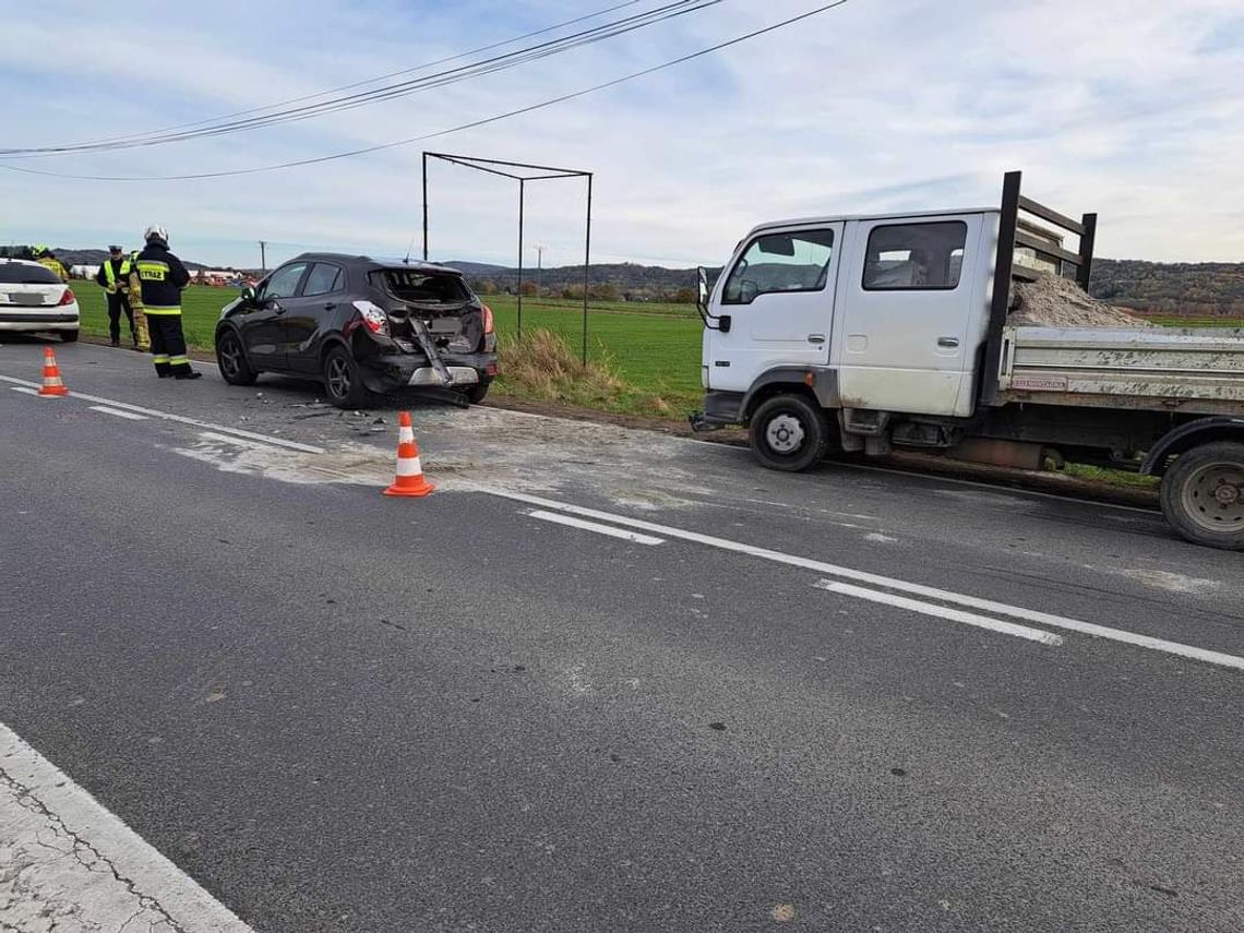 Trzy pojazdy wzięły udział w zdarzeniu na terenie Marszowic