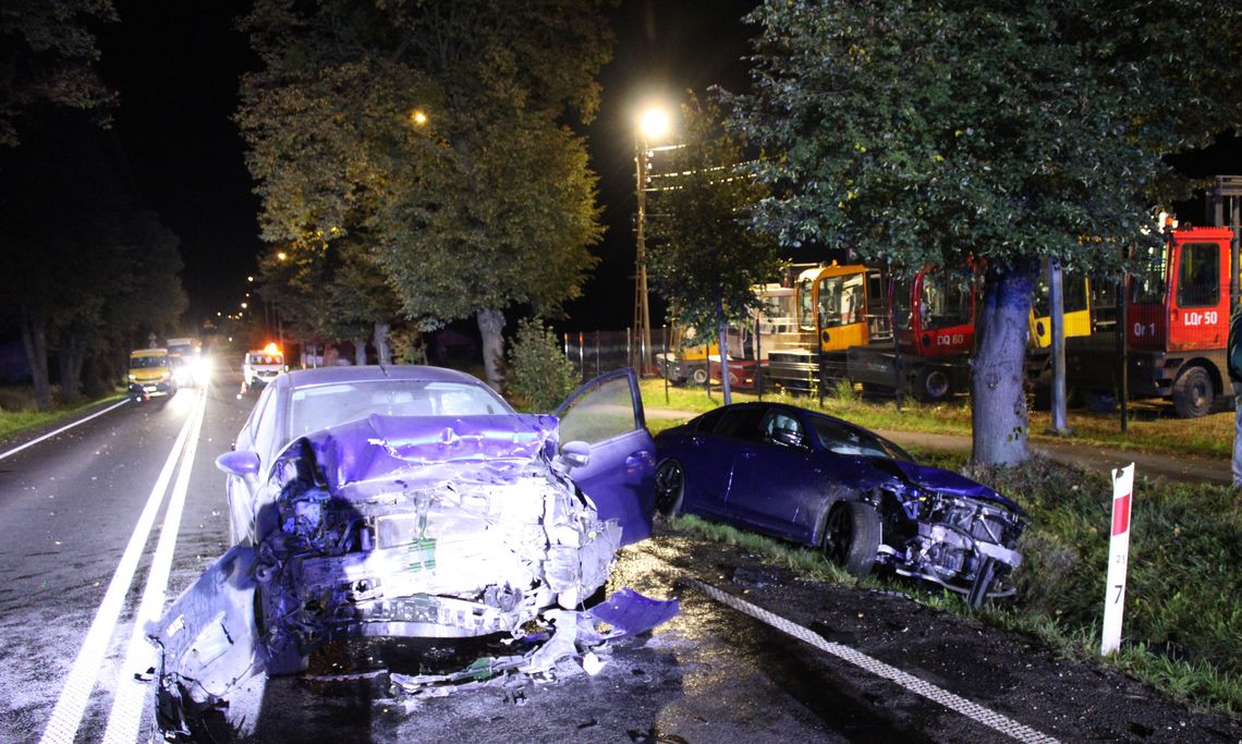 wypadek drogowy, Kęty, kolizja, dziki, policja, Krakowskie, ostrożność, bezpieczeństwo na drodze