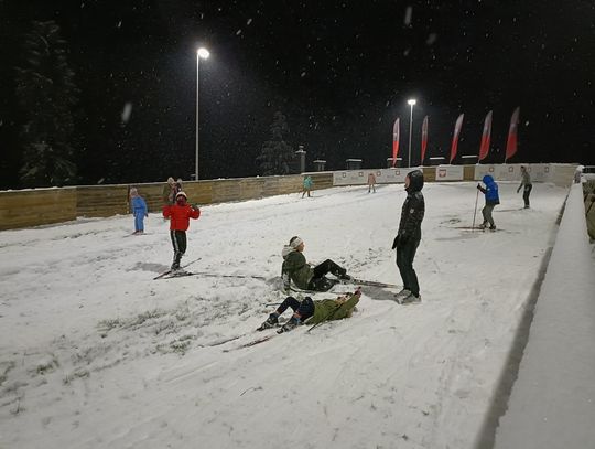 Pierwszy trening na śniegu biegaczy narciarskich KS Chochołów