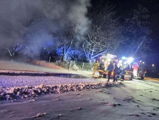 Tragiczny pożar i śmierć mężczyzny w powiecie olkuskim