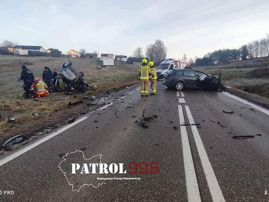 Cztery osoby ranne w wypadku na DW794 w powiecie olkuskim