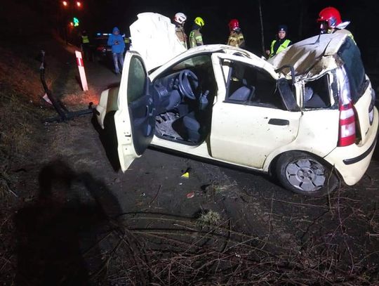 Nadmierna prędkość przyczyną nocnego wypadku na Kaniówce