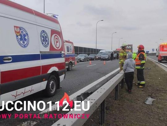 Zderzenie samochodów na tarnowskim odcinku autostrady A4