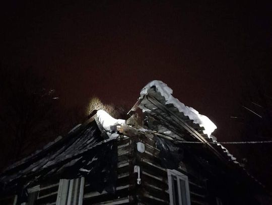 Rodzinny dramat w Rdzawce. Drewniany budynek zawalił się