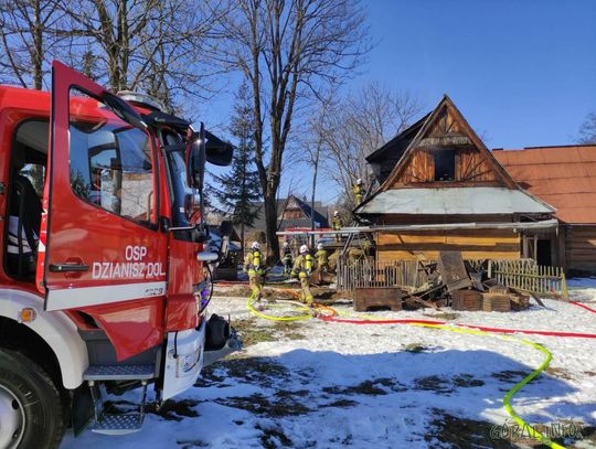 91-latek spłonął w pożarze domu na terenie Dzianisza