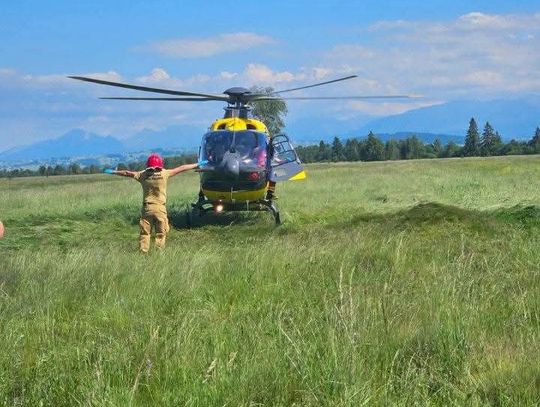 Baligówka: Wypadek podczas zawodów paralotniarskich, interweniował śmigłowiec LPR