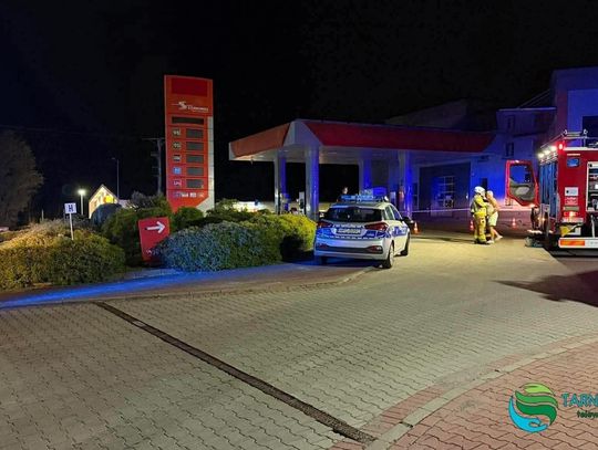 Wyciek gazu na stacji w Koszycach Małych. Interweniowała grupa chemiczna