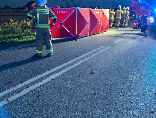 Tragiczny wypadek na ulicy Krakowskiej w Skale. Motocyklista nie żyje