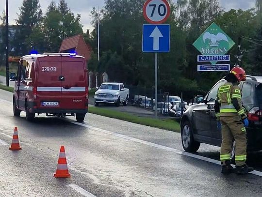 Zderzenie trzech pojazdów na zakopiance w Gaju. Były duże korki