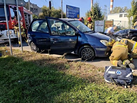 Zderzenie dwóch aut w Skawinie. Poszkodowany zabrany przez LPR