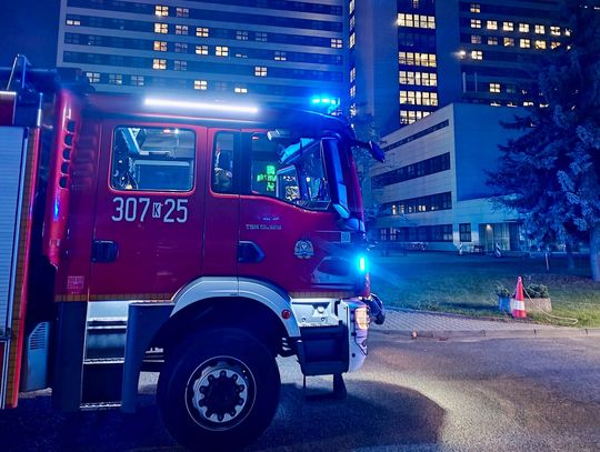 Pożar w Szpitalu Rydygiera w Krakowie. Ewakuowano 38 pacjentów, 10 osób z zatruciem