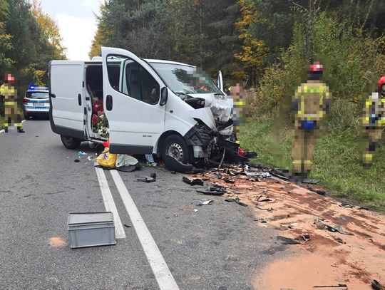 Tragiczny wypadek w Żuradzie. Nie żyje kobieta, droga DW 791 zablokowana